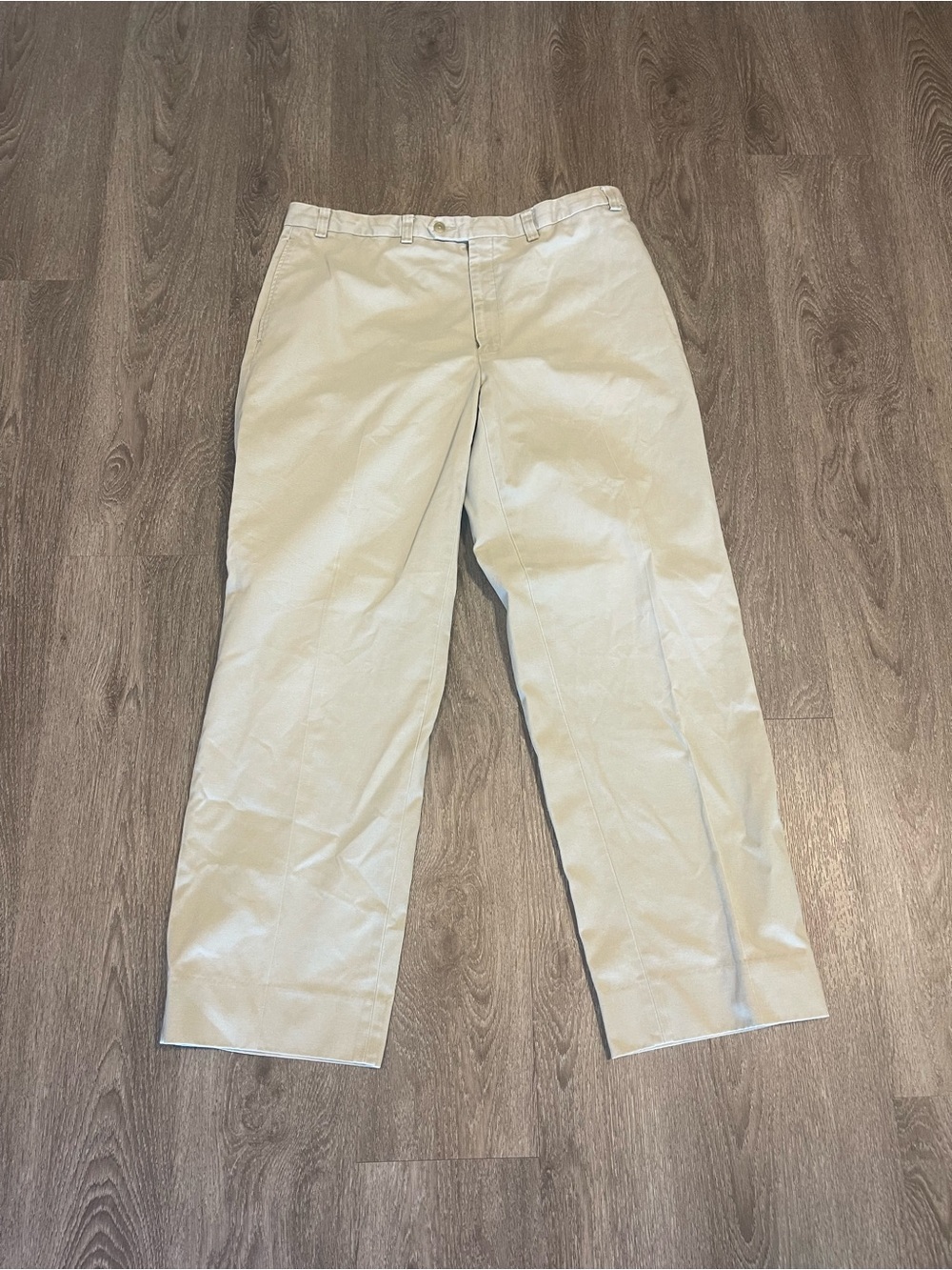 VTG Lauren Ralph Lauren Beige Khaki Pants Mens Sz 38x32 In Excellent Used Cond